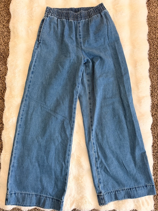 H&M Denim - H&M Elastic High-Waist Wide-Leg Jeans for Women